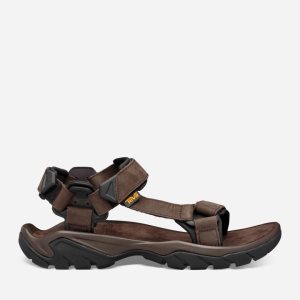 Teva Terra Fi 5 Universal Leather - Pánske Sandále - Káva